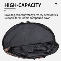 Sac de transport pour arc à poulies et flèches, souple et léger, pour la chasse et l'entraînement, avec bandoulière réglable