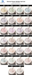 Gel Constructor de Uñas Hema Free TPO Free Eternal Flower Builder, Color Nude, Gel Constructor de Uñas con Flores Secas en Envase, Gel de Extensión de Uñas No Tóxico OEM - Product Image 6