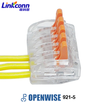 Type de levier connexion facile sans outil connecteur d'alimentation de fil à 5 broches accessoires de connecteur de borne de fil rapide 921-5 CUL répertorié