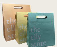 Sacs en papier kraft personnalisés, recyclables, biodégradables, avec poignée découpée, sacs cadeaux de luxe, sacs pour diffuseurs de parfum, sacs pour produits de soin de la peau
