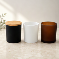 Bocaux à bougies en verre de 10 oz, directement de l'usine, avec couvercles en bois et emballage cadeau personnalisé pour les marques de parfums d'intérieur en marque blanche