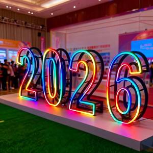 Letrero de Neón Personalizado con Soporte, Letras de Neón con Base, Decoración para Bodas, Luz para Fiestas, Números de Carpa Plegables, Directo de Fábrica - Product Image 2