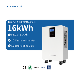 ระบบสำรองไฟฟ้า (UPS) 16 กิโลวัตต์ชั่วโมง 51.2 โวลต์ 314 แอมป์ชั่วโมง แบตเตอรี่ลิเธียมไอรอนฟอสเฟตพลังงานแสงอาทิตย์ สำหรับใช้ในบ้านหรือเชิงพาณิชย์ - Product Image 1
