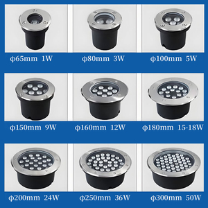 IP65 không thấm nước 1W 3 W5 W 6W 7W 9W 12W 15W 18W 24W 36W 50W Đèn LED ngầm Sàn Nhôm kính & Đèn sàn vườn - Product Image 6