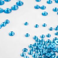 Perles de strass à coudre en résine époxy saphir clair de 5 mm, à dos plat et trou central, pour la fabrication de bijoux, boutons de manchette, porte-clés et projets DIY