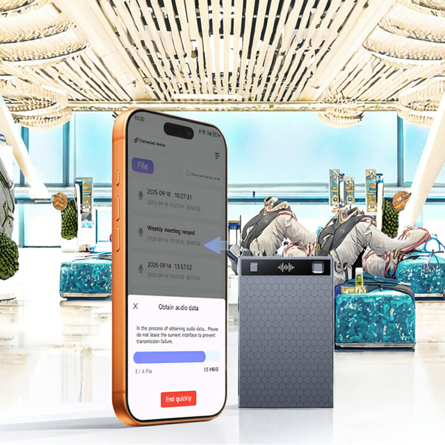 M3 AI Voice Recorder Transcribe Summarize Noise Cancellation Supports 152 Languages 64GB Memory APP Control Zinc Alloy AAC