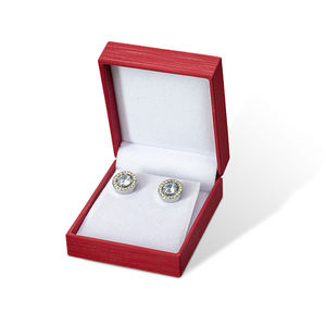 Luxury Customized Color Brushed Rectangle Jewelry Box Set Square Simple <b>Custom</b> Necklace <b>Ring</b> Box Velvet Lined Display <b>Custom</b> - Product Image 6