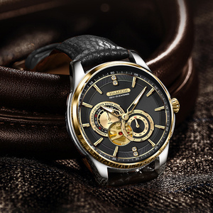 1Customized Luxury Stainless Steel Miyota <b>Automatic</b> Mechanical Water Resistant <b>Chronograph</b> Men's Watch Pointer Dial 20mm Band - Product Image 1