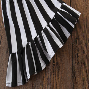 E2woo 2022 Vêtements pour enfants Nouvelle collection été Haute qualité Boutique Filles Chemise rayée à bretelles Ensemble de vêtements pour enfants en deux pièces - Product Image 6