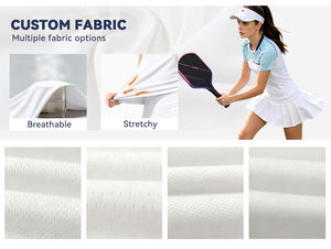 Outdoor bedrukte ademende plus size zomer pickleball shirt UPF50+ UV bescherming vocht afvoerende sportkleding - Product Image 3