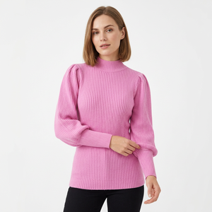 Qualité excellente, respirant, manches longues, col haut, mélange viscose, nylon, polyester, longueur standard, pour femmes. - Product Image 1