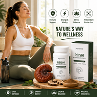 Poudre d'extrait de champignon Reishi pur en vrac, Ganoderma Lucidum, polysaccharide hydrosoluble 20:1 50:1, qualité supplémentaire