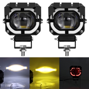 ไฟหน้ามอเตอร์ไซค์แบบวงแหวน LED สีคู่ ขนาด 3 นิ้ว รุ่นขายดีปี 2024 พร้อมวงแหวน Halo - Product Image 5