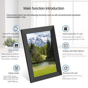 DONGYU 10.1 Inch Smart Cloud WiFi Digital Photo Frame Touch Electronic Album Automatic Loop Player Plays AVI <strong>Video</strong> Plastic - Product Image 3