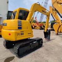 Excavatrice sur chenilles hydraulique d'occasion PC60 à vendre pour les petits entrepreneurs