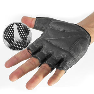 Hbg 0076 Bán Buôn Tùy Chỉnh Nhà Sản Xuất Xe Đạp Găng Tay Unisex Đi Xe Đạp Chống Sốc Thoáng Khí Cao Cách Nửa Ngón Tay Găng Tay - Product Image 3