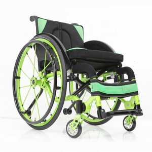 Fauteuil roulant manuel en aluminium léger de sport en plein air de loisirs actifs pour handicapés - Product Image 4