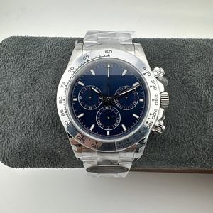 Montre de plongée classique de haute qualité à mouvement mécanique, boîtier en acier inoxydable, chronographe, résistance à l'eau 30 bars, luxe - Product Image 1