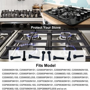 Pieds de rechange en caoutchouc pour grille de cuisinière à gaz WB02X24790, pour plaques de cuisson et cuisinières GE, paquet de 6, résistants à la chaleur - Product Image 4