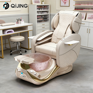 Nieuwe nagelsalonmeubels luxe pijploze pedicurestoelen zonder wateraansluiting, masserende manicure-pedicure stoel voetenspa - Product Image 5