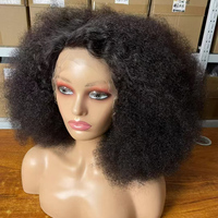 Perruque Fluffy Afro Kinky Curly Lace Frontal Perruque Pas Cher 360 HD 13x4 5x5 Lace Front Glueless Bomb Big AFRO Curls Perruques Cheveux Humains