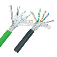 Kabel Rantai Energi Kelas Industri Fleksibel Tinggi 6A/7 Berpelindung Ganda dengan Jaket PVC Elastis Tidak Tahan Api Dirancang untuk