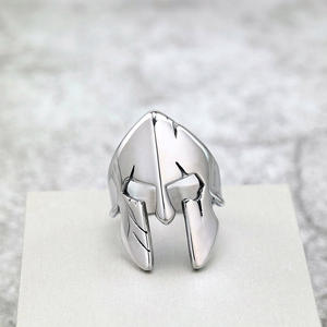 Stainless Steel Men's <b>Ring</b> Mask Shape Hip Hop Style Geometric Design Gift Jewelry - Product Image 4