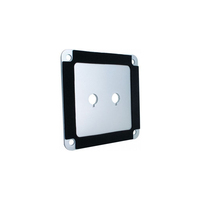 Pelat Terminal Speaker Dinding Datar dengan Binding Post Anodized Kustom Hitam Nikel 2/4/6