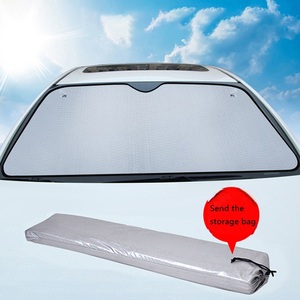 Pare-<span class=keywords><strong>soleil</strong></span> de voiture pliable à cinq couches épaissies avec ventouse magnétique, protection solaire, isolation thermique en feuille d'aluminium pour pare-brise avant - Product Image 3