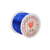 Fil élastique en cristal solide et extensible, cordon pour bracelet de perles, taille 0,8 mm, longueur 45 m
