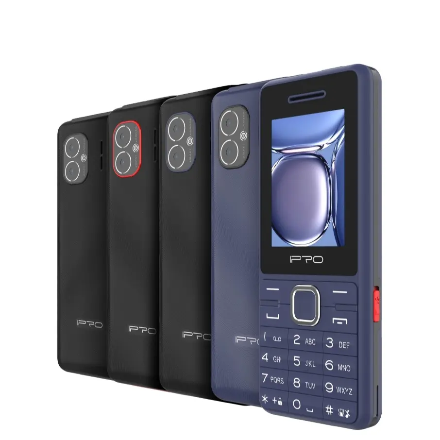 2023 중국 저가 버튼 바 휴대 전화 2.4 인치 2500mAh 기본 기술은 듀얼 카메라 기능 전화가 될 수 있습니다
