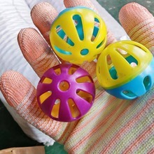 Juguete para mascotas con forma de campana hueca para gatos, que produce sonido, para combatir el aburrimiento, para jugar en interiores, juguete de plástico, color aleatorio - Product Image 3