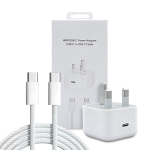 Cargador Tipo C de 40W para iPhone, Cable Tipo C para UE, EE. UU. y Reino Unido, Cargador para iPhone 17, 16, 15, 14 - Product Image 3
