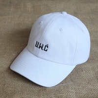 Gorra de Béisbol Blanca de 6 Paneles con Logotipo Bordado Personalizado al por Mayor, Gorra Deportiva de Sarga de Algodón con Visera Curva, Estilo Dad Hat, para Hombre y Mujer