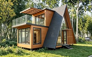 Maison triangulaire pour le <span class=keywords><strong>camping</strong></span> et l'hébergement - Maison modulaire entièrement décorée et personnalisable - Un classique tendance - Product Image 2