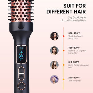 <span class=keywords><strong>Cepillo</strong></span> Profesional para Rizar el <span class=keywords><strong>Cabello</strong></span> con Pantalla LCD <span class=keywords><strong>de</strong></span> 1.5 Pulgadas, Iones Negativos, Cerámica, Calentamiento PTC <span class=keywords><strong>de</strong></span> 38 mm, Secador Térmico Eléctrico para el Hogar - Product Image 5