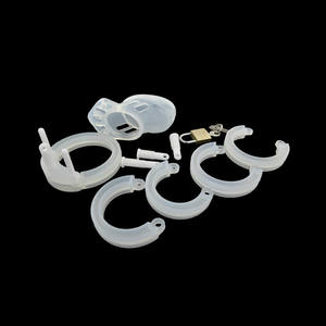 لينة سيليكون العفة قفص ذكر مع قفل - Product Image 6