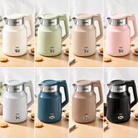 Bouilloire Électrique Sans Fil en Acier Inoxydable 304, 1500W, avec Fonction Maintien au Chaud et Arrêt Automatique, Idéale pour Hôtels, Maisons et Cuisines