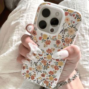 เคสโทรศัพท์ลายดอกไม้น่ารักสำหรับ iPhone 16 15 14 Pro Max 11 12 13 Pro 16E XS X XR 7 8 Plus ป้องกันการกระแทก ซิลิโคนนิ่ม - Product Image 4
