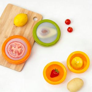Silicone Food Storage <strong>Containers</strong> Food Savers Lemon <strong>Potatoes</strong> Keeper Silicone Storage <strong>Containers</strong> for Fruits Vegetables Meal Prep - Product Image 1