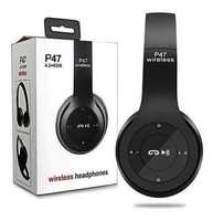 Grosir Pabrik OEM multiwarna dapat disesuaikan Audifonos Headset Gaming earphone Handsfree P47 headphone nirkabel dengan mikrofon