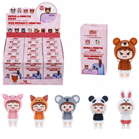 Décoration animale mignonne Kawaii, mini figurine, accessoire de téléphone, autocollant 3D, poupée décorative, breloque adhésive pour coque iPhone Android