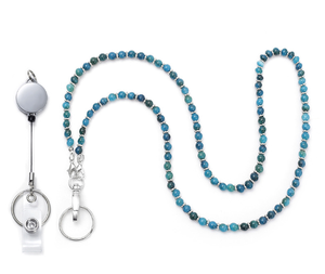 สายคล้องคอแฟชั่นหลากสี ทำจากหินธรรมชาติ งานแฮนด์เมด สายคล้องโทรศัพท์แบบยาว ป้องกันการสูญหาย ใช้คล้องบัตรประจำตัว สำหรับผู้หญิงและเด็กผู้หญิง - Product Image 5