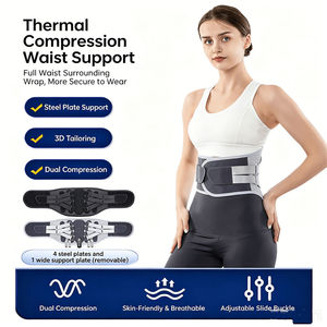 Soporte Lumbar Transpirable con 5 Tiras de Soporte para Deportes, Hernia Discal, Protector de Cintura - Product Image 1