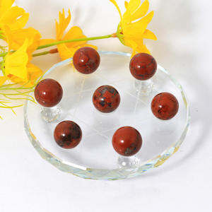 Cristales al por Mayor, Piedras Curativas a Granel, Esfera de <span class=keywords><strong>Jaspe</strong></span> Rojo de 2 cm, Esfera de Cristal Espiritual para Adornos de Feng Shui - Product Image 1