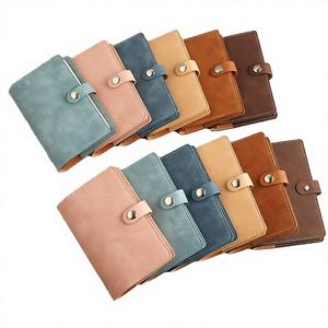 Cute Wholesale Leather Handwritten Diary A7 Pocket <b>Book</b> with Simple Buckle Loose-leaf Eco-Friendly Custom Logo Available - Product Image 4