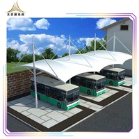 Structure de carport en tissu PVDF de haute qualité, abri pour voiture, tente de protection solaire pour parking