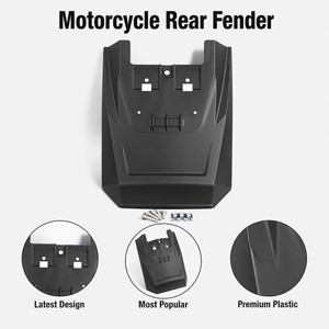 Parafango Posteriore per Moto Touring, Protezione Antispruzzi, Estensione Hugger per <span class=keywords><strong>BMW</strong></span> R1300RT R 1300 RT 2025 2026, Plastica ABS Nera - Product Image 5