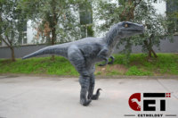 Modèle de Simulation de dinosaure pour adultes, Costume de dinosaure Velociraptor en 3d, adapté au parc à thème, parc d'attractions, center commercial