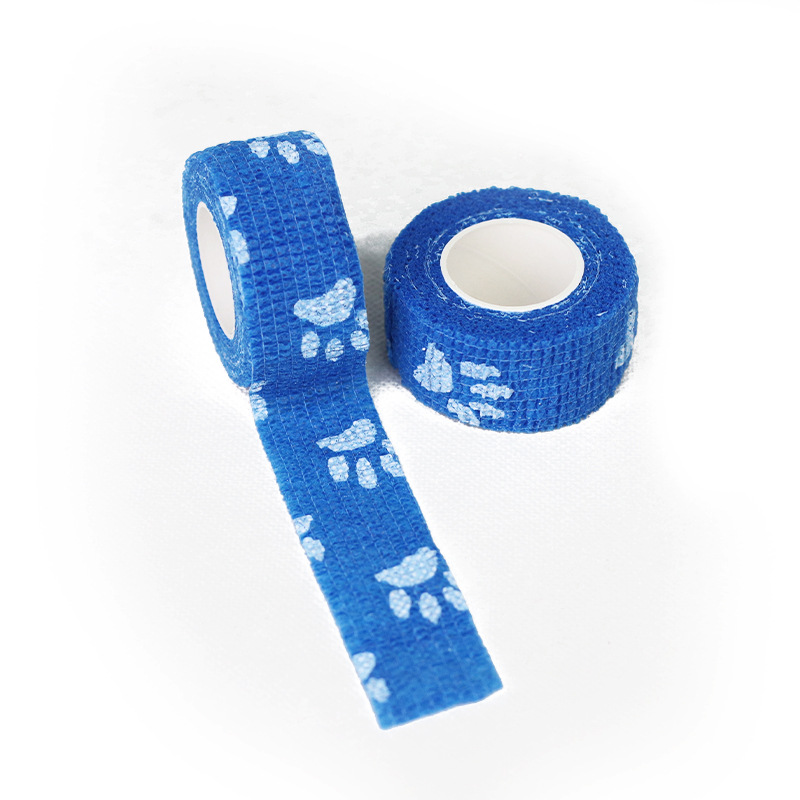 Fond bleu avec griffes blanches